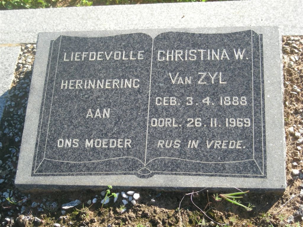ZYL Christina W., van 1888-1969