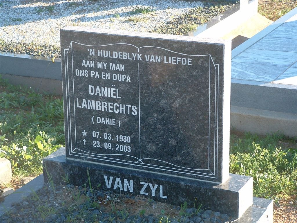 ZYL Daniel Lambrechts, van 1930-2003