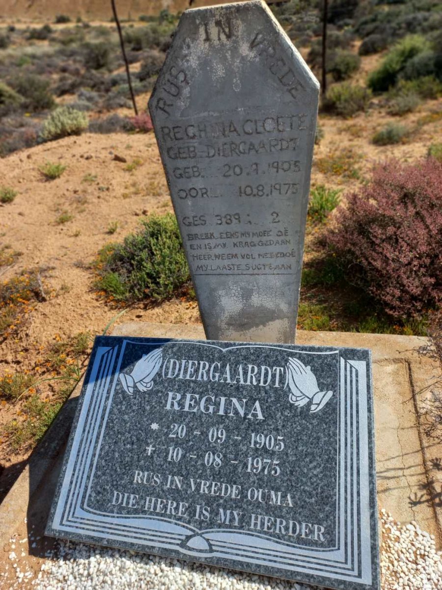 CLOETE Regina nee DIERGAARDT 1905-1975