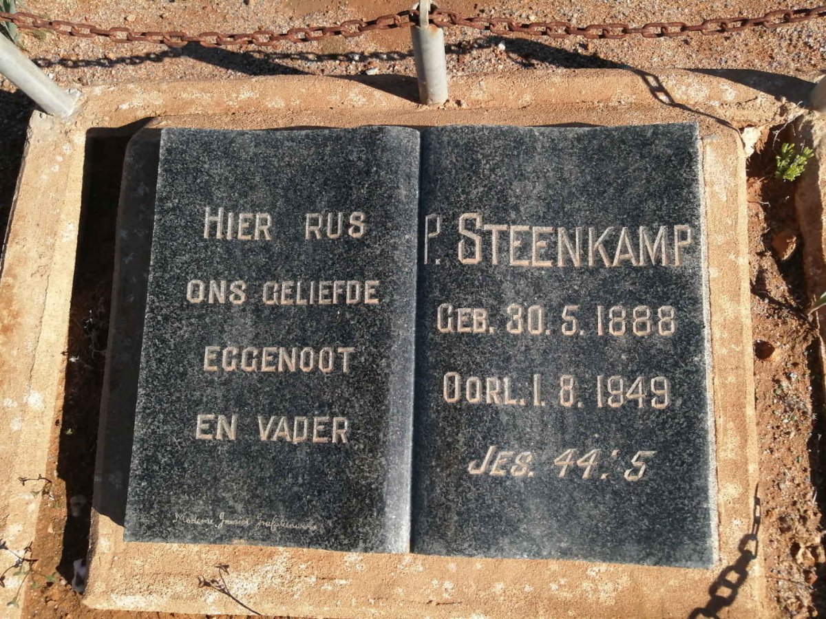 STEENKAMP P. 1888-1949