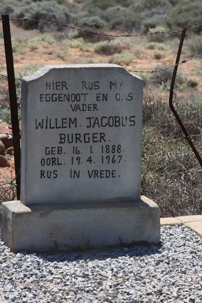BURGER Willem Jacobus 1888-1967