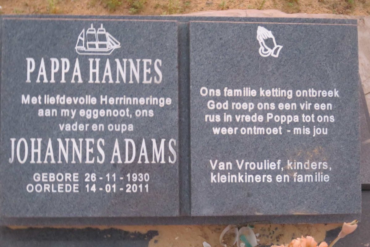 ADAMS Johannes 1930-2011
