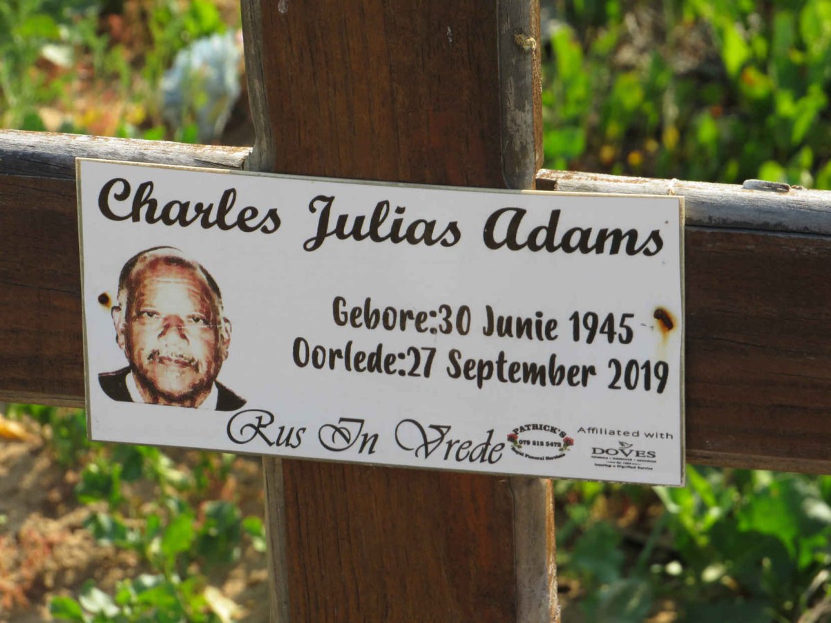 ADAMS Charles Julias 1945-2019