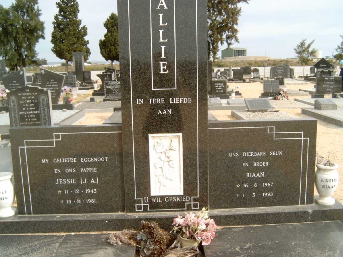 ALLIE J.A. 1943-1981 :: ALLIE Riaan 1967-1993