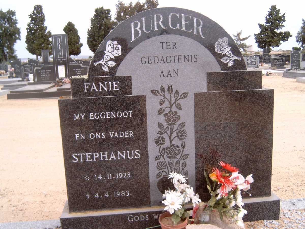 BURGER Stephanus 1923-1983