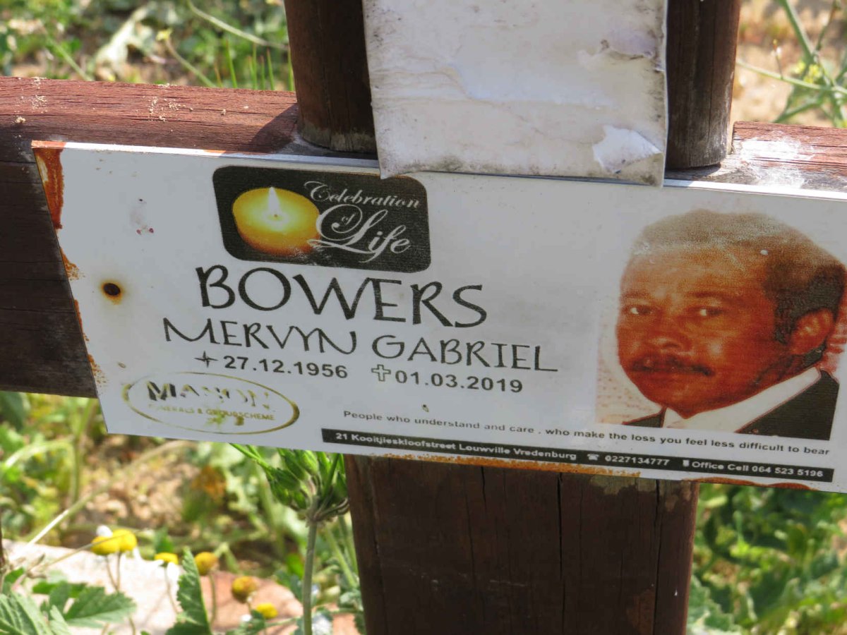 BOWERS Mervyn Gabriel 1956-2019