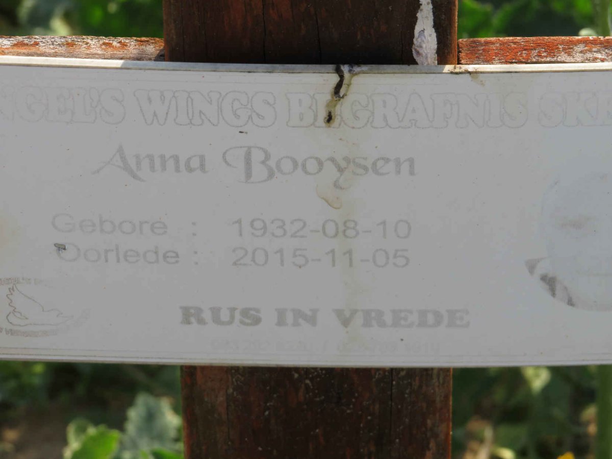 BOOYSEN Anna 1932-2015