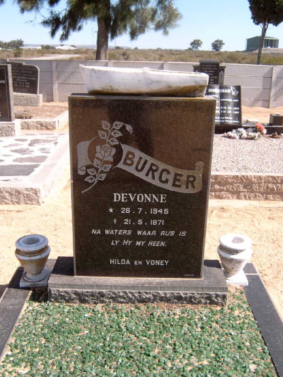 BURGER Devonne 1945-1971