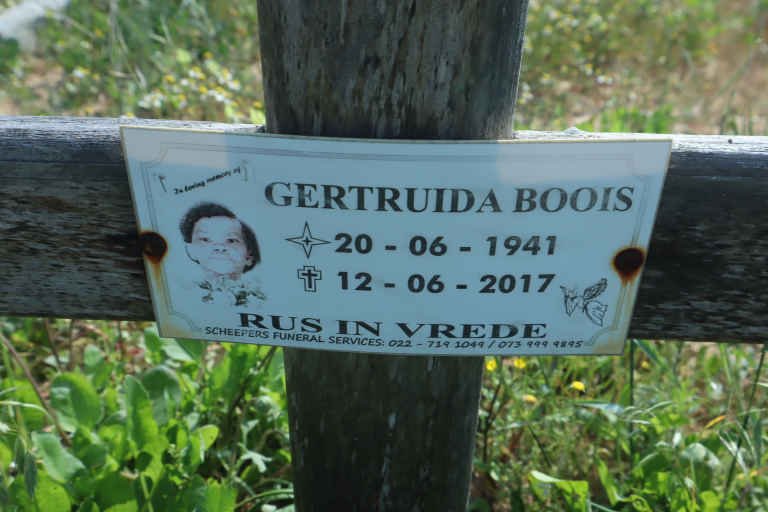 BOOIS Gertruida 1941-2017