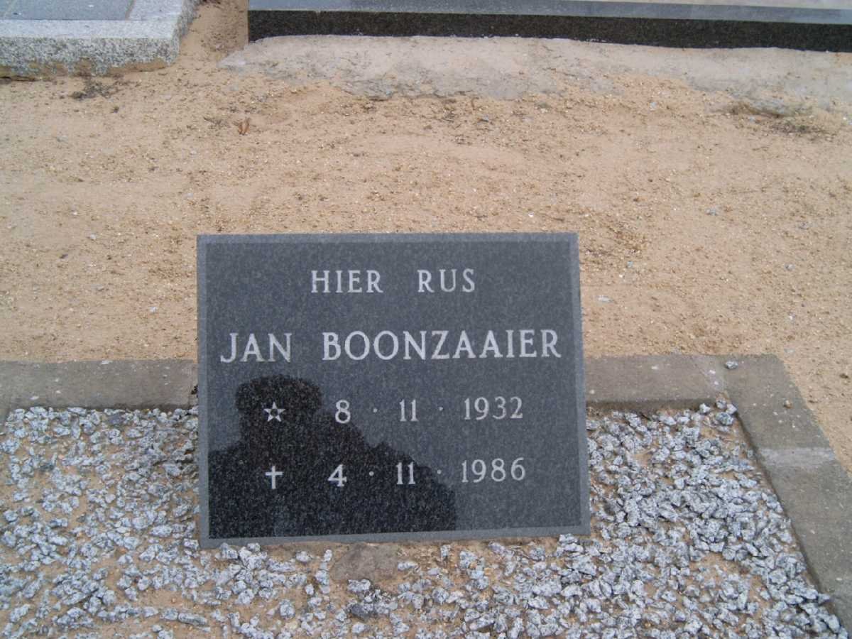 BOONZAAIER Jan 1932-1986