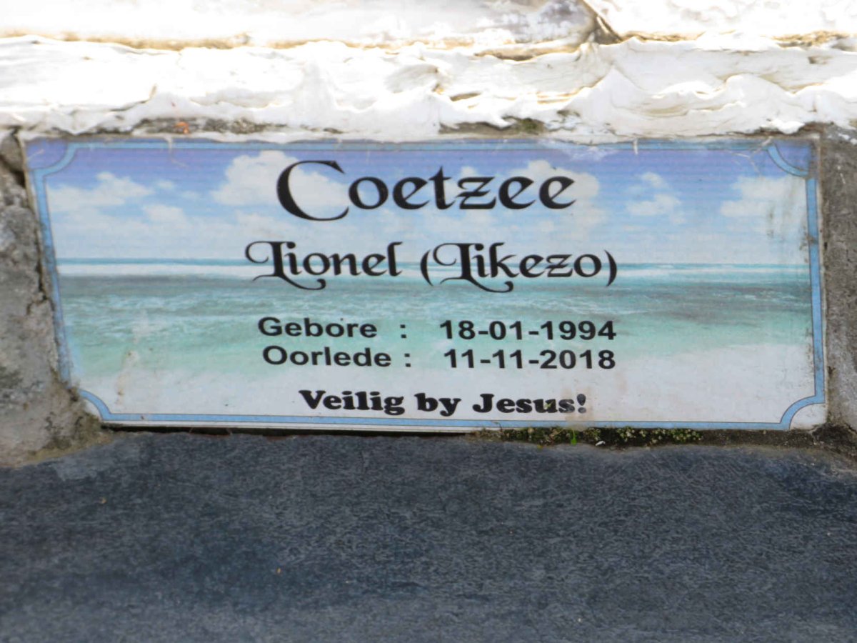 COETZEE Lionel 1994-2018