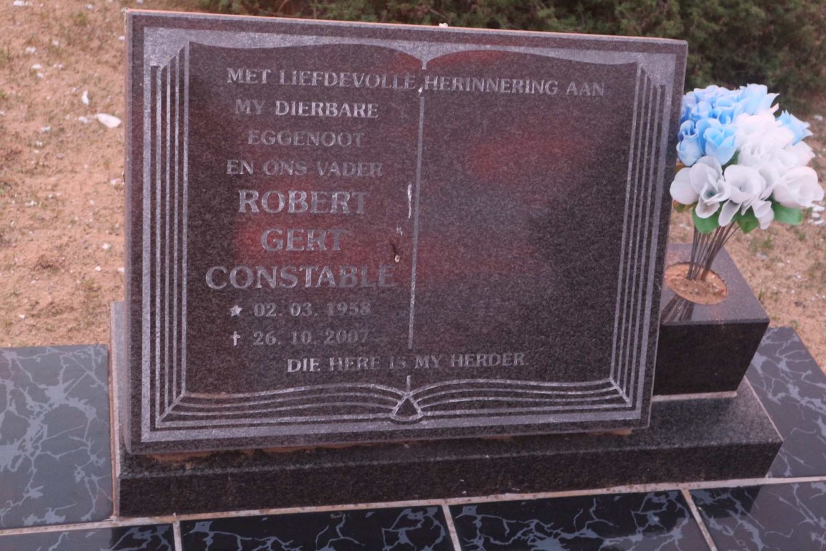 CONSTABLE Robert Gert 1958-2007