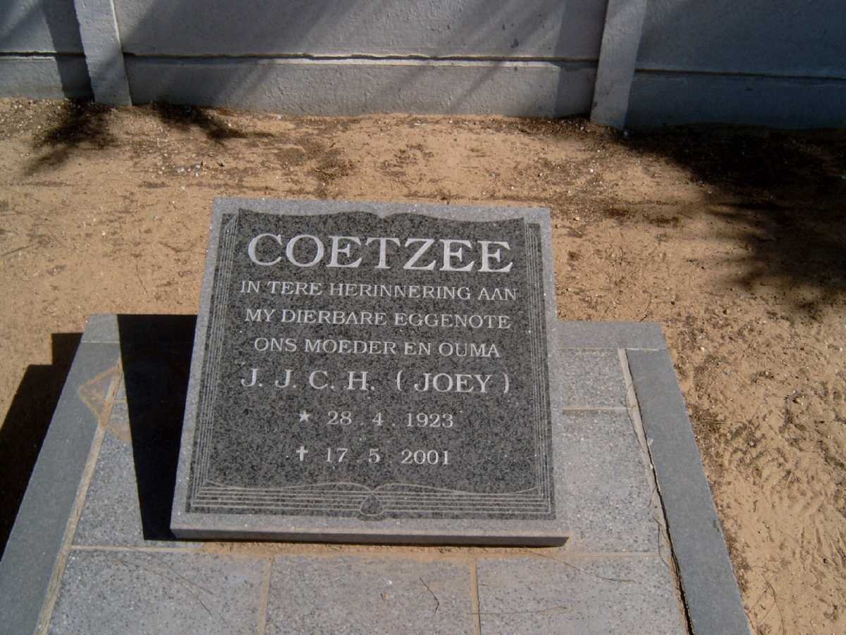 COETZEE J.J.C.H. 1923-2001