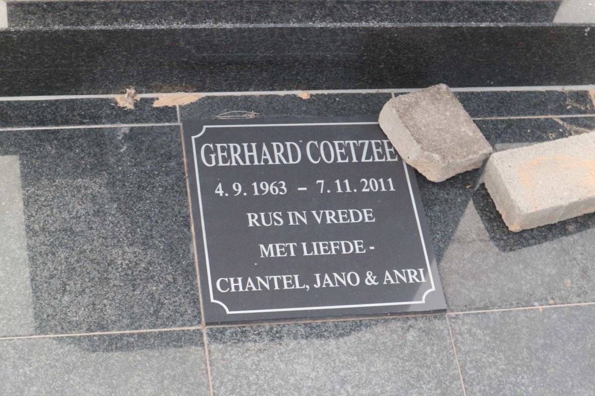 COETZEE Gerhard 1963-2011