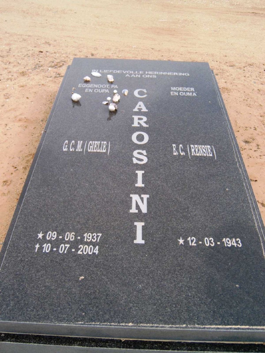 CAROSINI G.C.M. 1937-2004 &amp; E.C.1943-