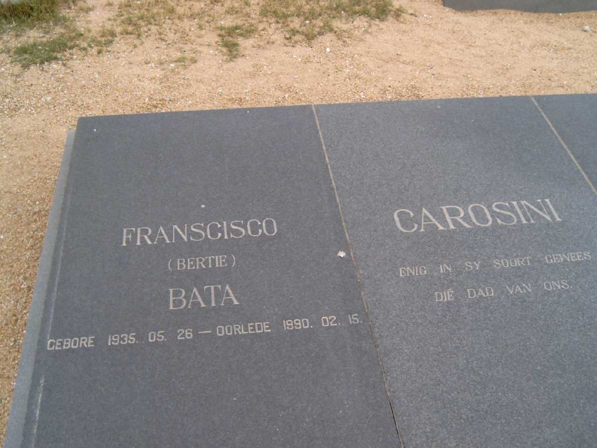 CAROSINI Francisco Bata 1935-1990