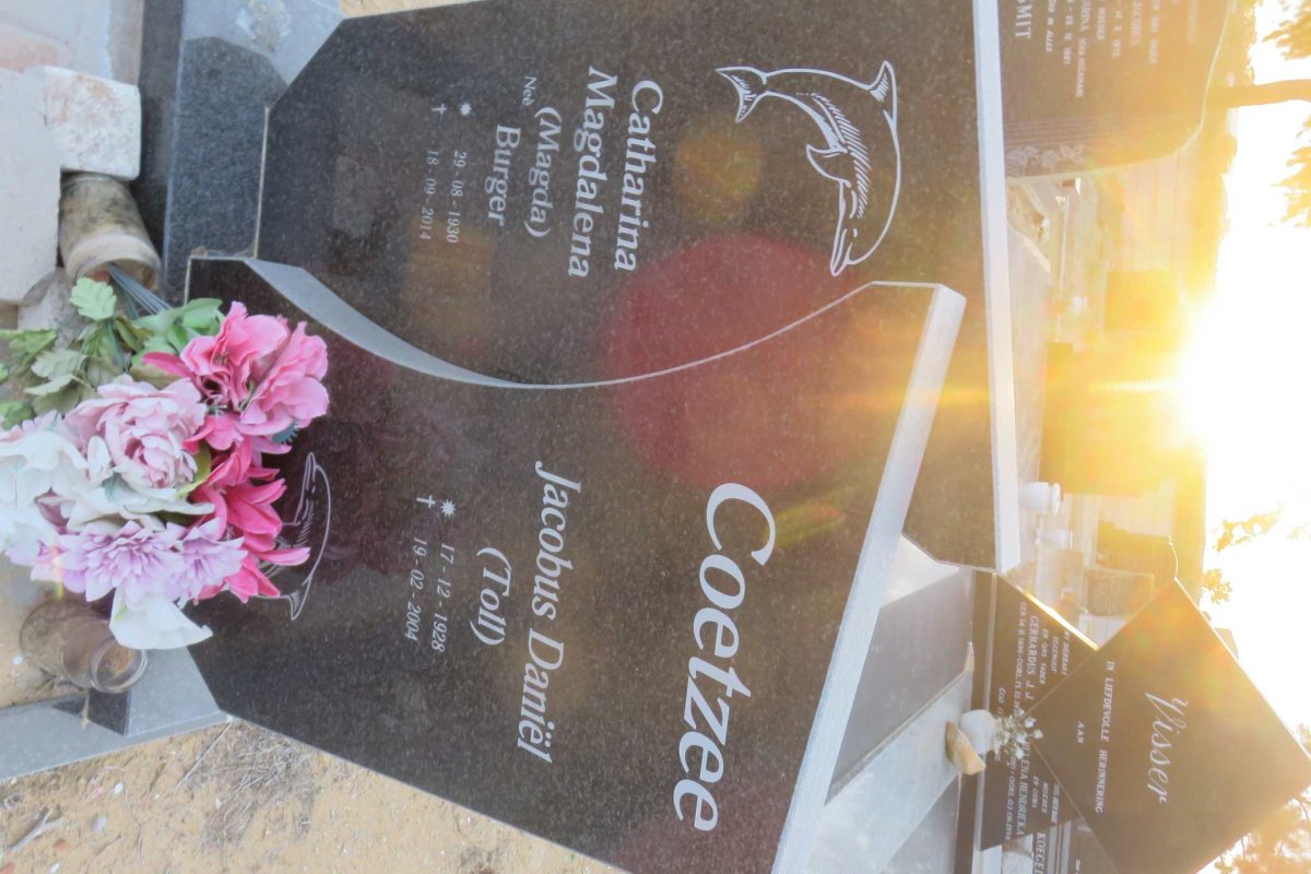 COETZEE Jacobus Daniël 1928-2004 &amp; Catharina Magdalena BURGER 1930-2014