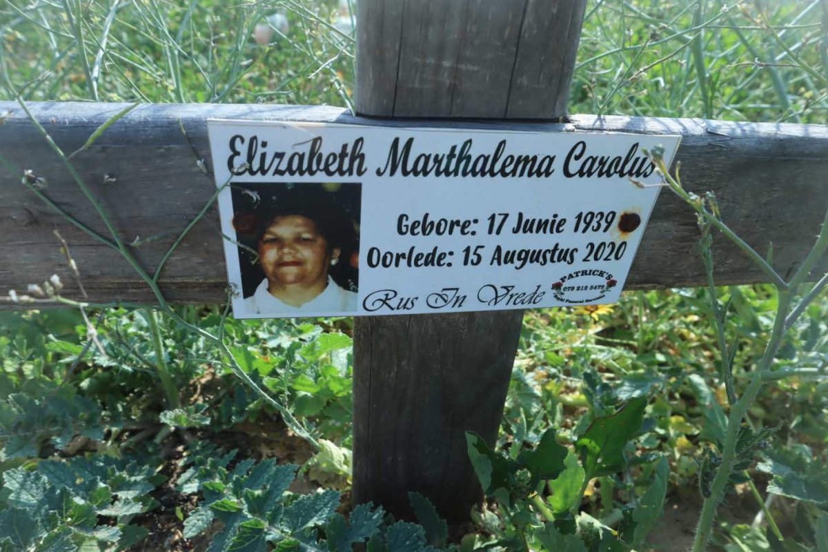 CAROLUS Elizabeth Marthalema 1939-2020