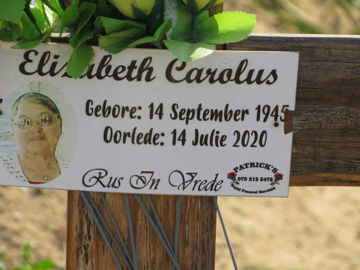 CAROLUS Elizabeth 1945-2020