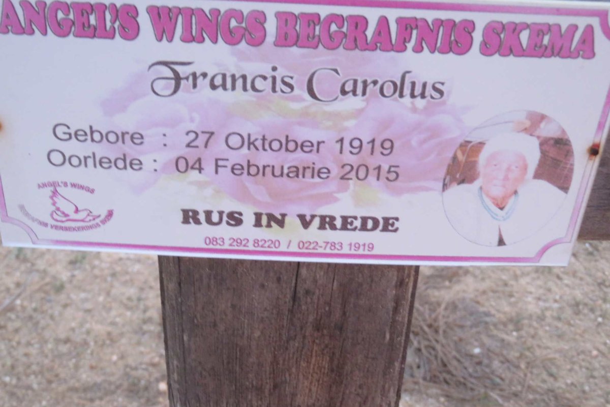 CAROLUS Francis 1919-2015