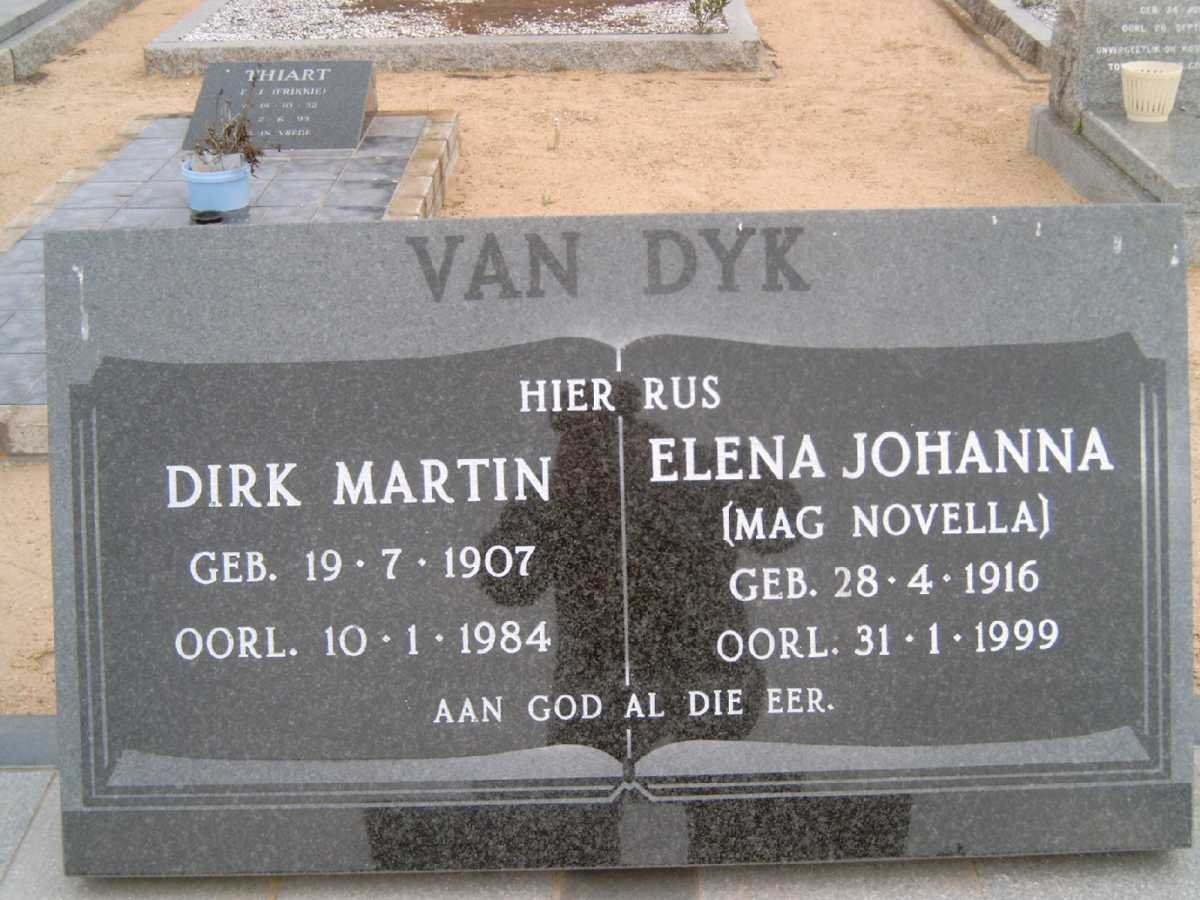 DYK Dirk Martin, van 1907-1984 &amp; Elena Johanna NOVELLA 1916-1999