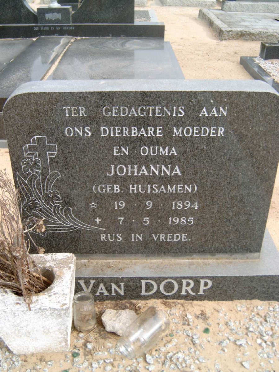 DORP Johanna, van nee HUISAMEN 1894-1985