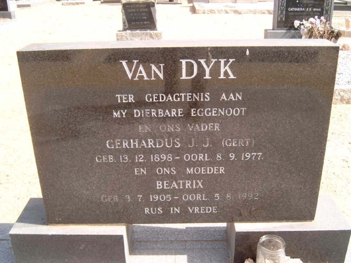 DYK Gerhardus J.J., van 1898-1977 &amp; Beatrix 1905-1992