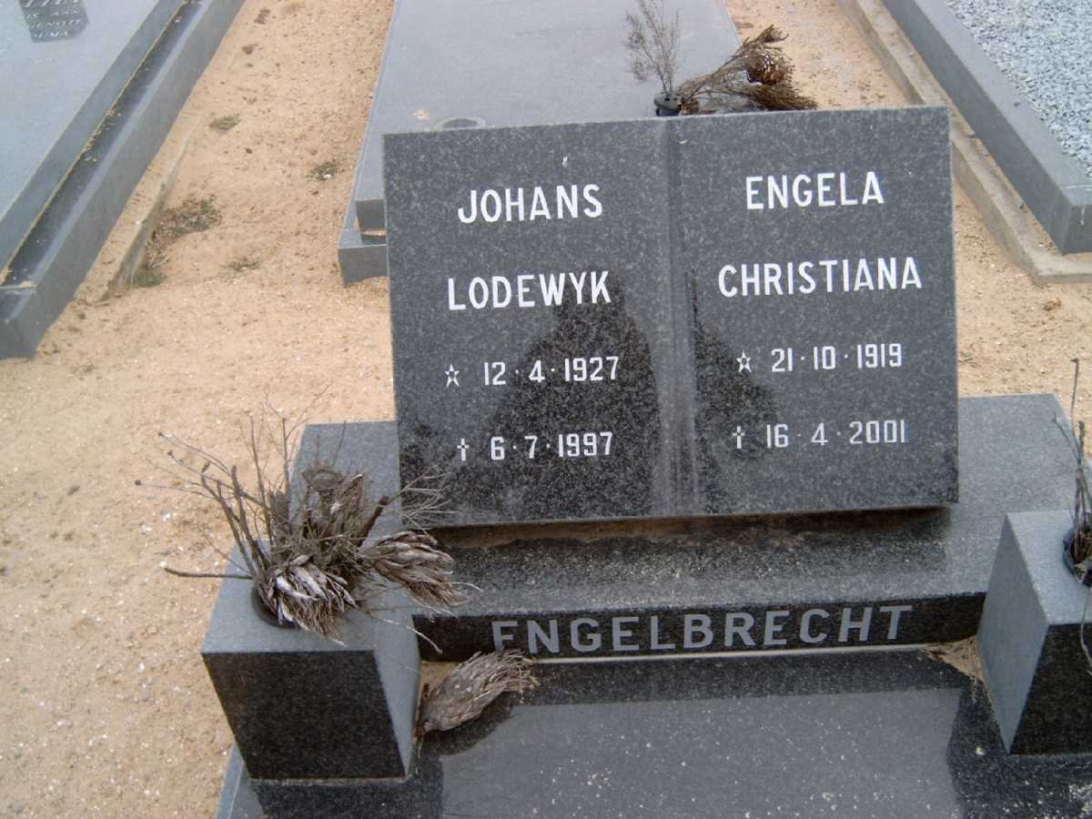 ENGELBRECHT Johans Lodewyk 1927-1997 &amp; Engela Christiana 1919-2001