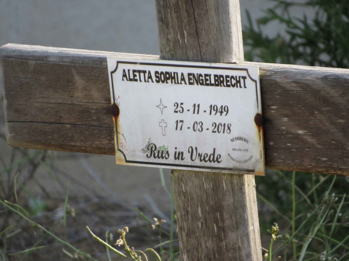 ENGELBRECHT Aletta Sophia 1949-2018