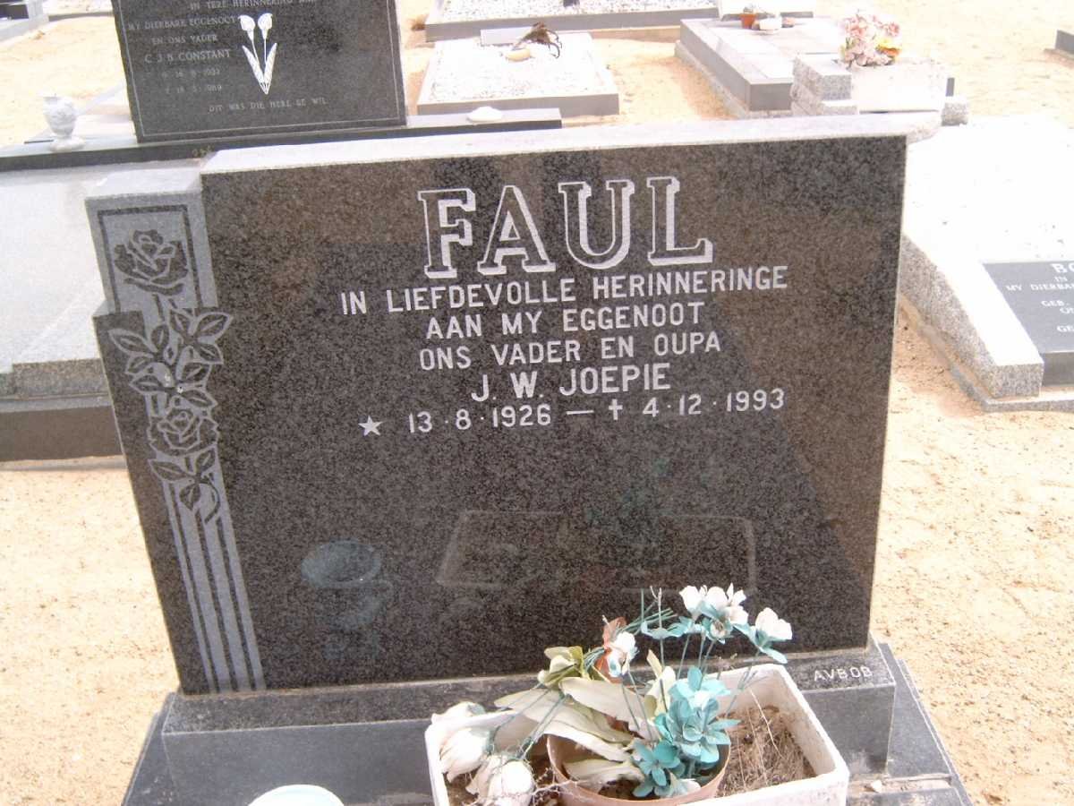 FAUL J.W. 1926-1993