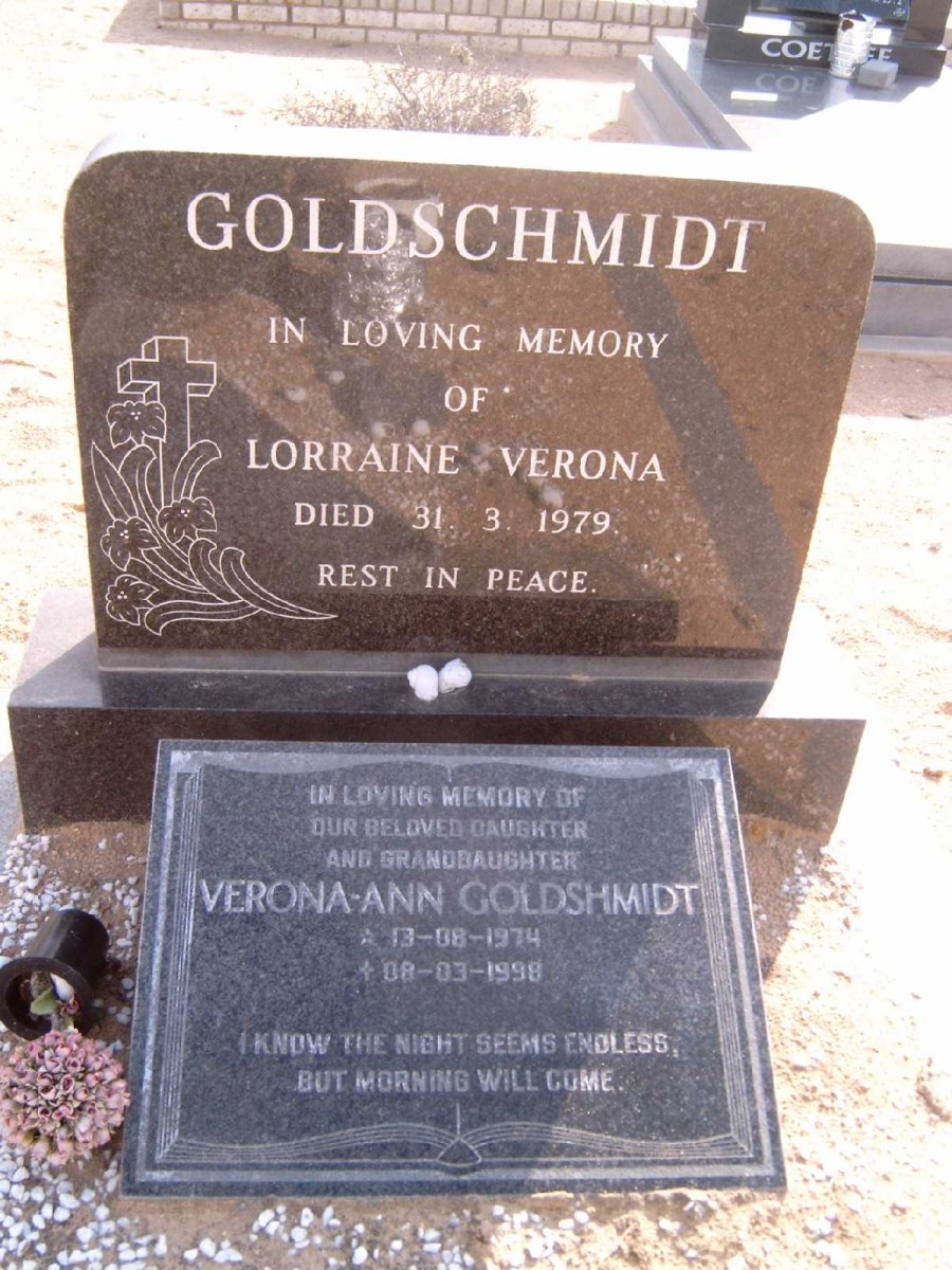 GOLDSCHMIDT Lorraine Verona -1979 :: GOLDSCHMIDT Verona-Ann 1974-1998
