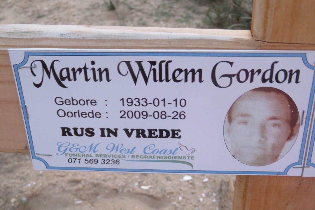 GORDON Martin Willem 1933-2009