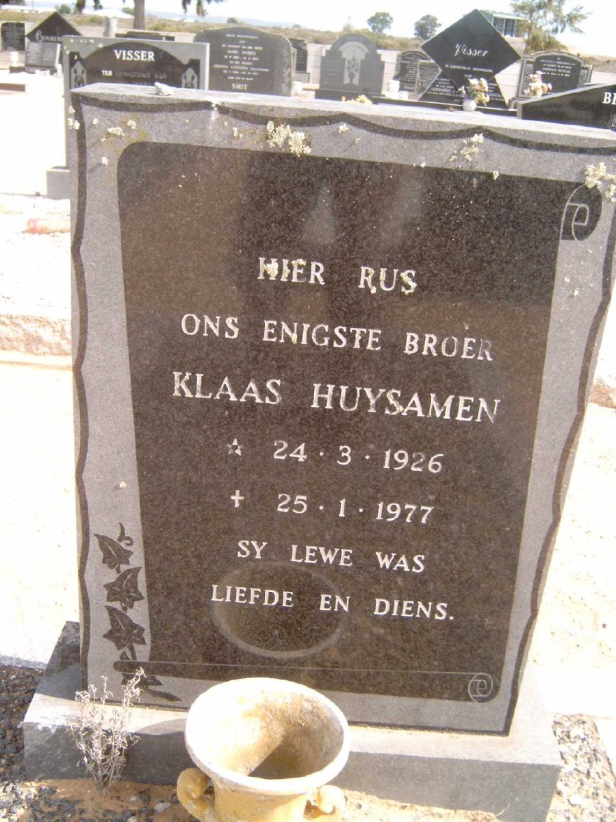HUYSAMEN Klaas 1926-1977