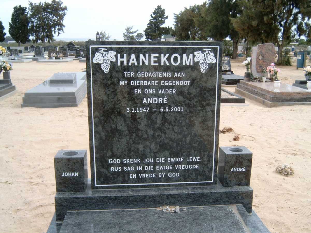 HANEKOM André 1947-2001