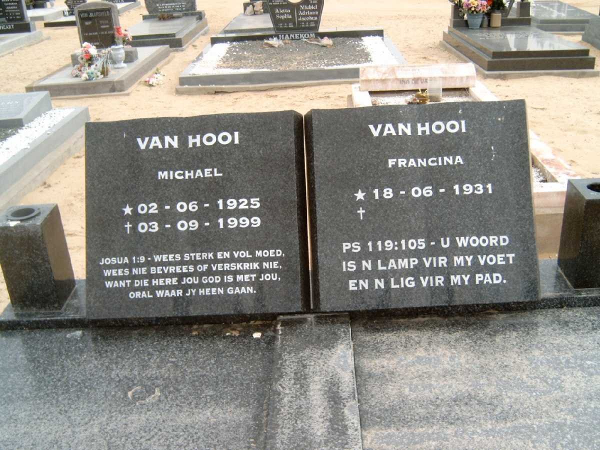 HOOI Michael, van 1925-1999 &amp; Francina 1931-