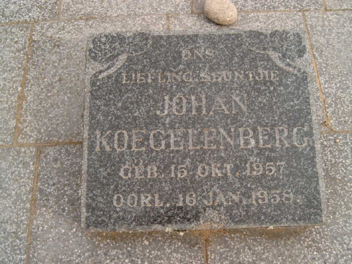 KOEGELENBERG Johan 1957-1958