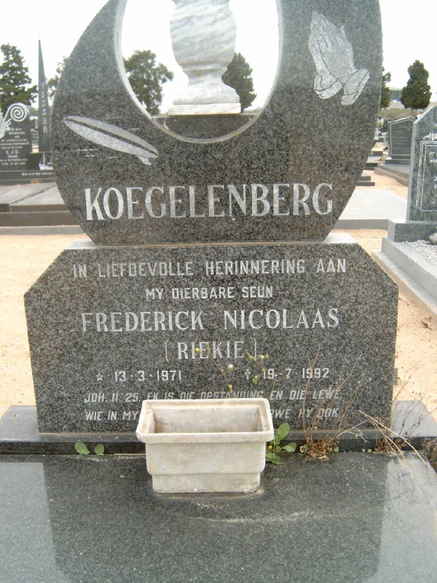 KOEGELENBERG Frederick Nicolaas 1971-1992