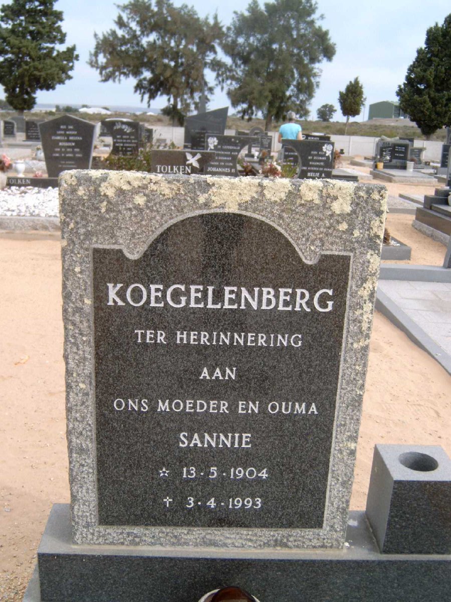 KOEGELENBERG Sannie 1904-1993