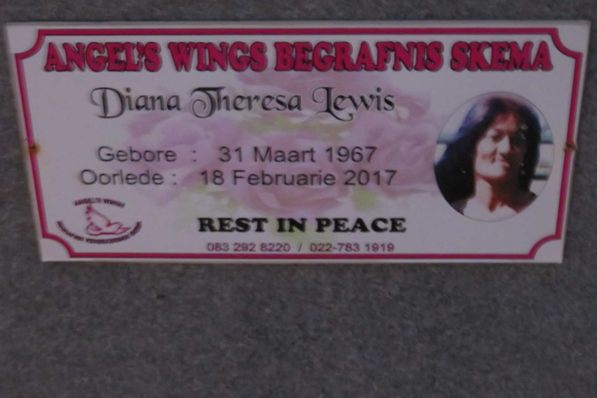 LEWIS Diana Theresa 1967-2017