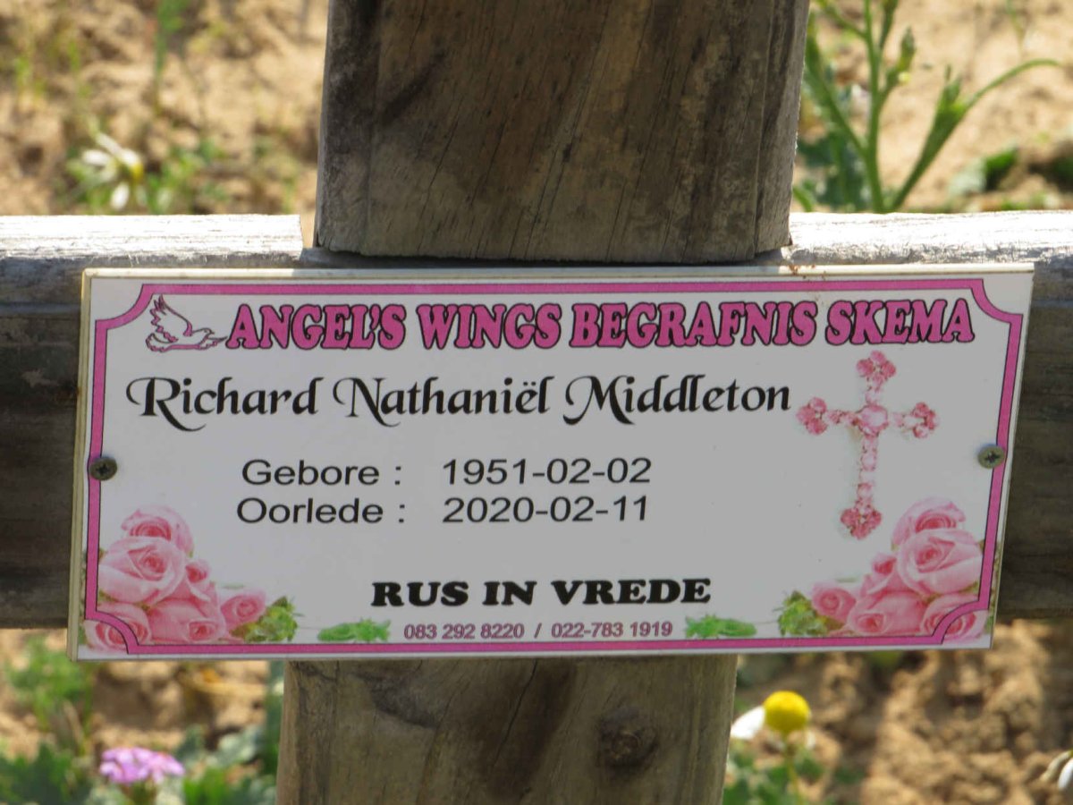 MIDDLETON Richard Nathaniel 1951-2020