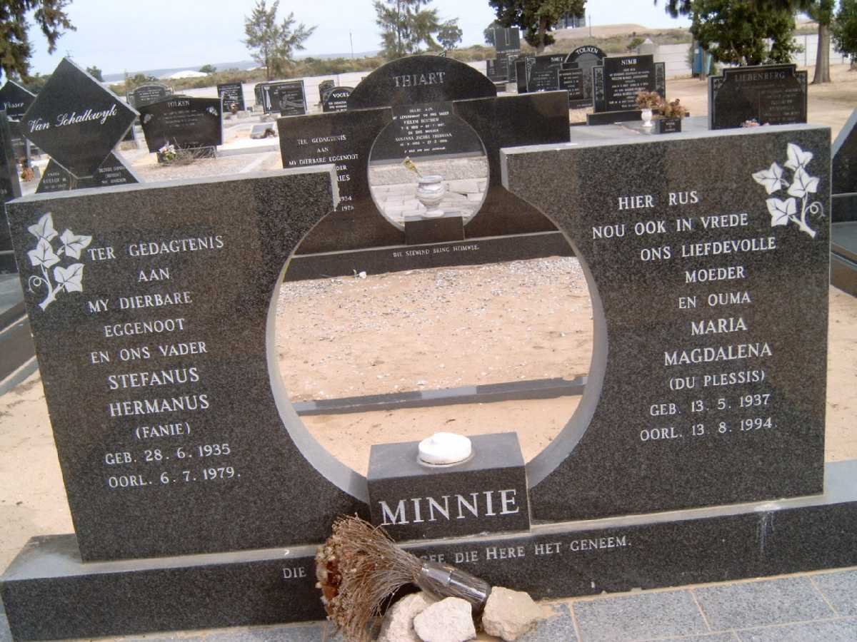 MINNIE Stefanus Hermanus 1935-1979 &amp; Maria Magdalena DU PLESSIS 1937-1994