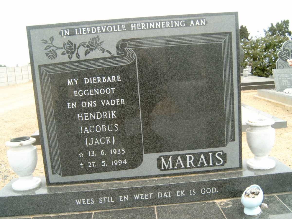 MARAIS Hendrik Jacobus 1935-1994