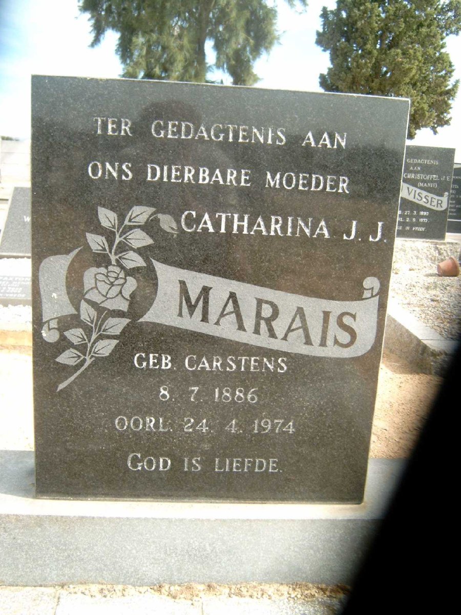 MARAIS Catharina J.J. nee CARSTENS 1886-1974