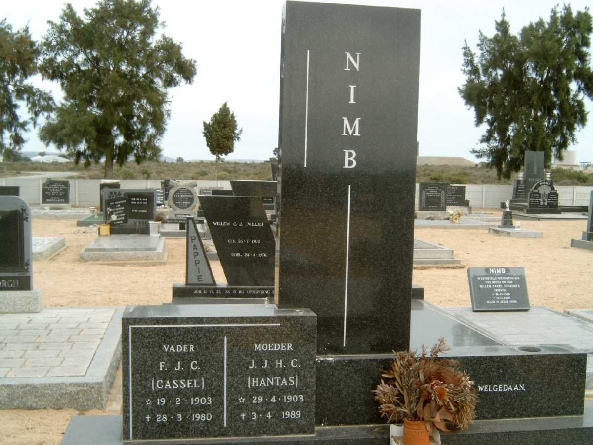NIMB F.J.C.1903-1980 &amp; J.J.H.C. 1903-1989