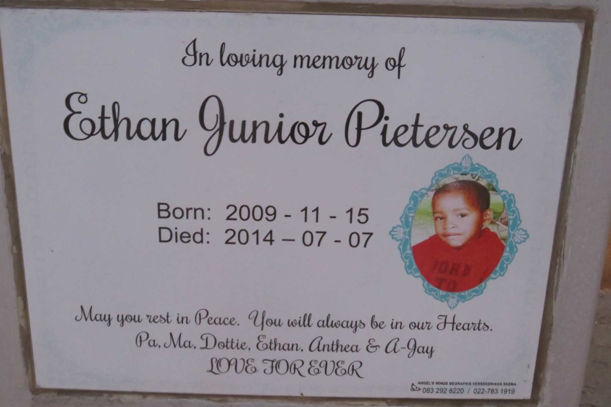 PIETERSEN Ethan Junior 2009-2014