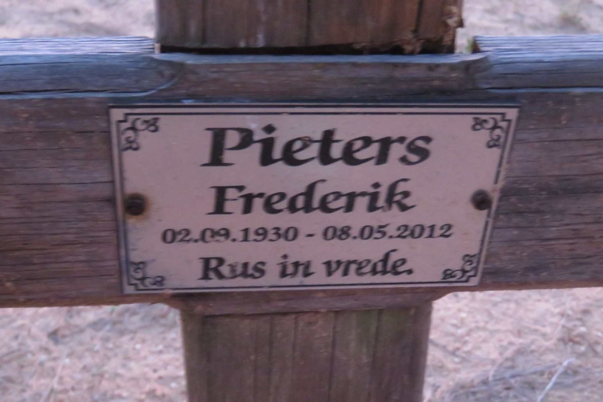 PIETERS Frederik 1930-2012