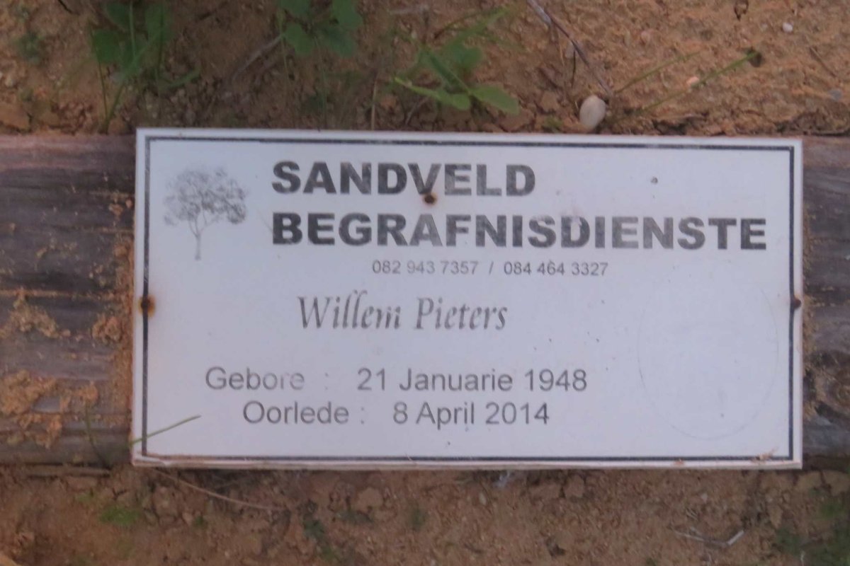 PIETERS Willem 1948-2014