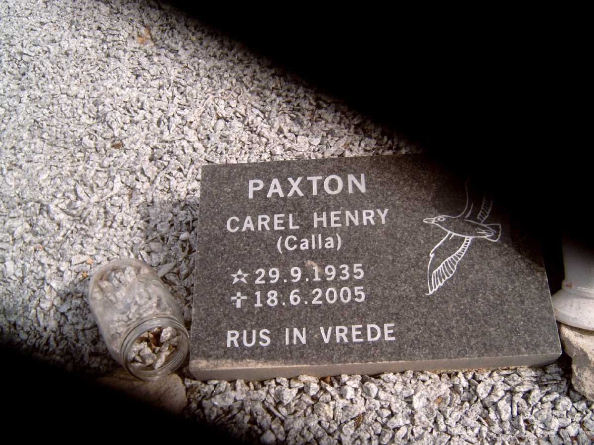 PAXTON Carel Henry 1935-2005