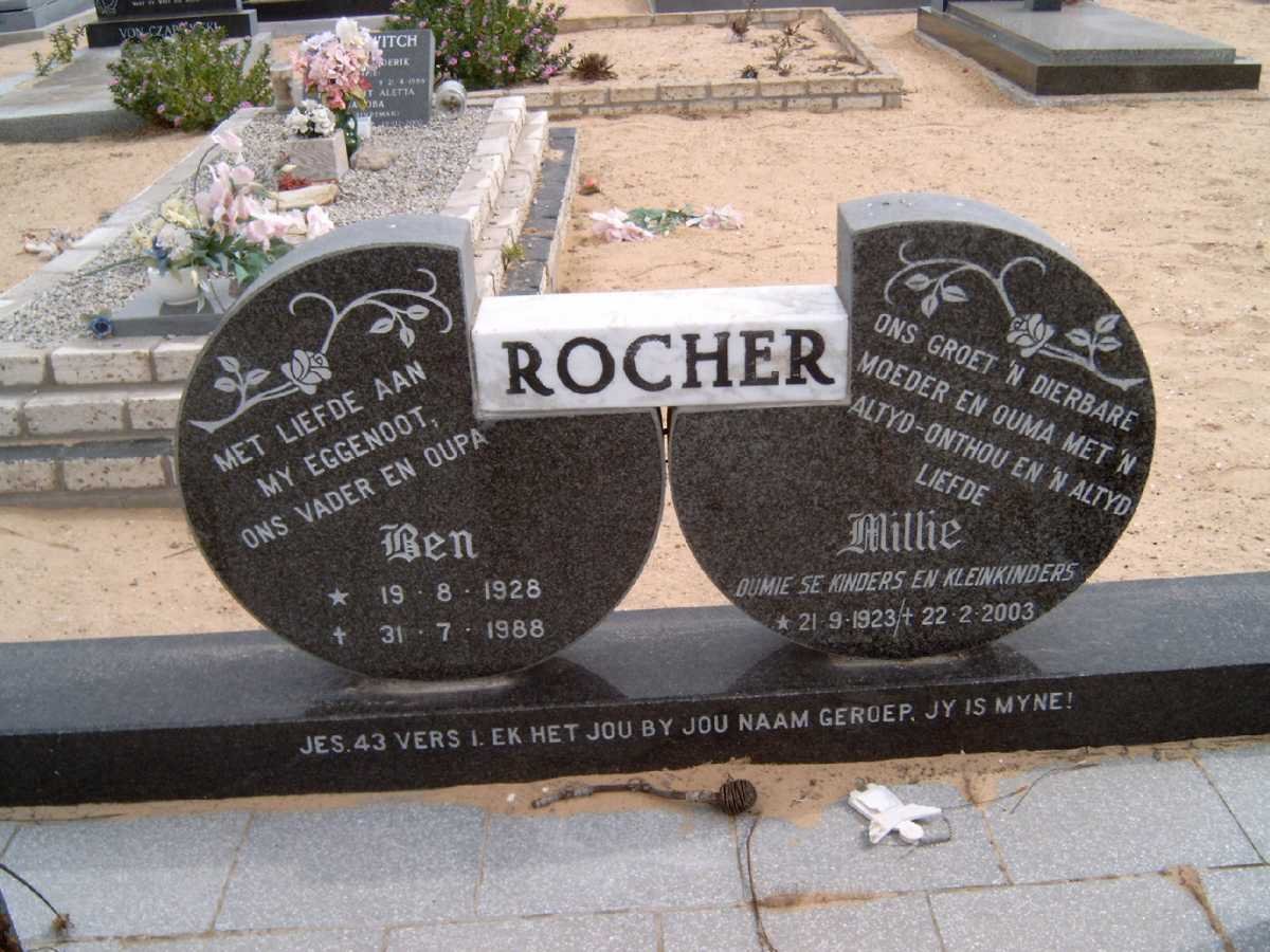 ROCHER Ben 1928-1988 &amp; Millie 1923-2003