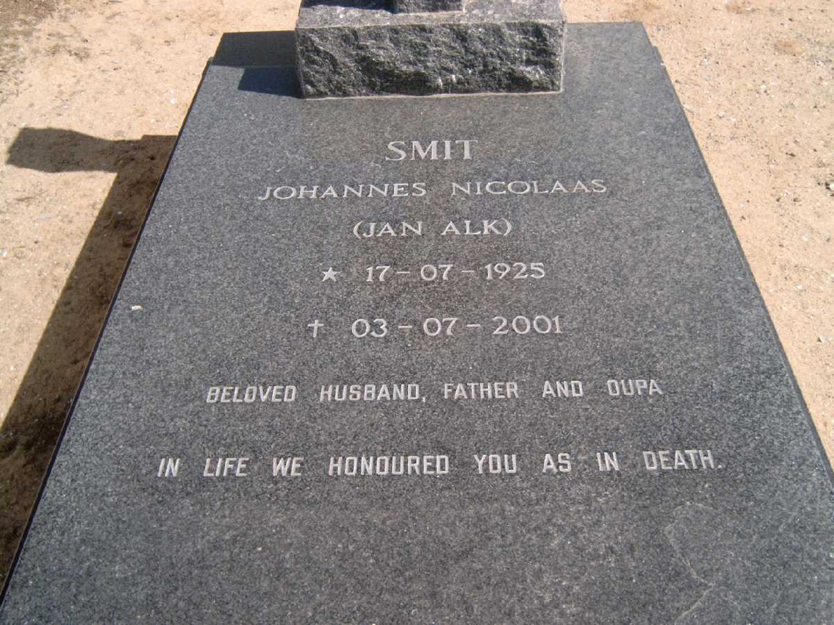 SMIT Johannes Nicolaas 1925-2001